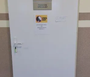 Remont w gabinecie pedagoga specjalnego i psychologa.