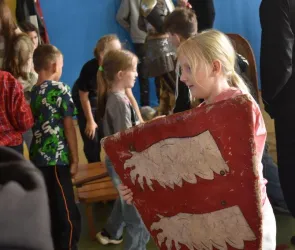 Wizyta  Bractwa Rycerskiego Ziemi Sieradzkiej - Projekt: 500 lat Hołdu Pruskiego - lokalni bohaterowie wojen krzyżackich