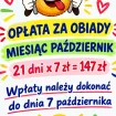 Opłaty za obiady