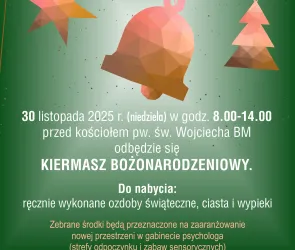Zapraszamy na Kiermasz Bożonarodzeniowy!