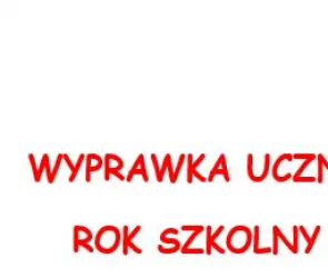 Wyprawka klasa pierwsza
