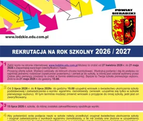 Nabór do szkół ponadpodstawowych