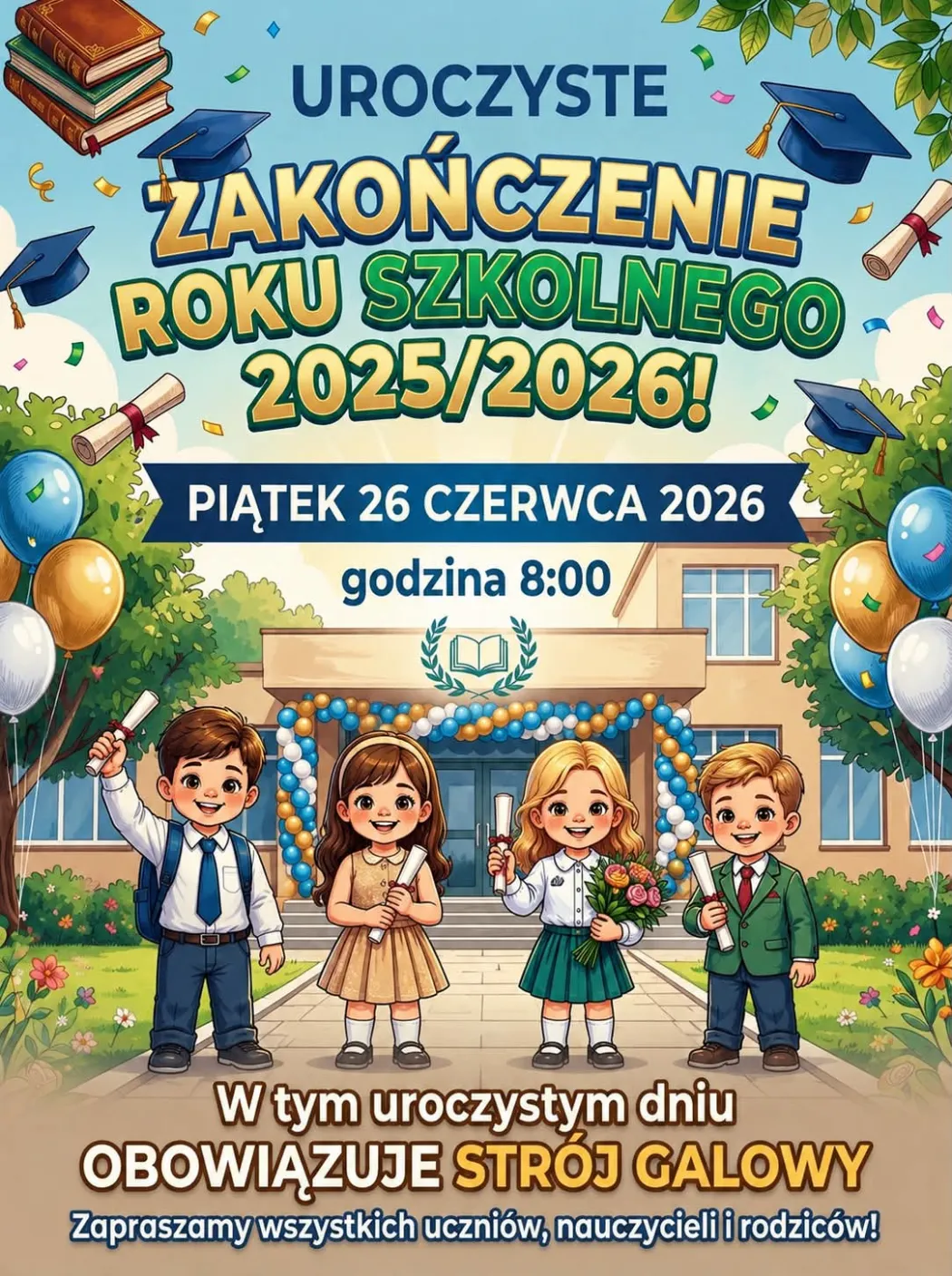 Uroczyste zakończenie roku szkolnego 2025/2026